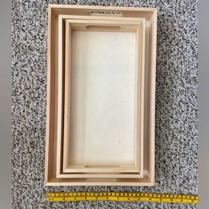 3 nesting Montessori trays